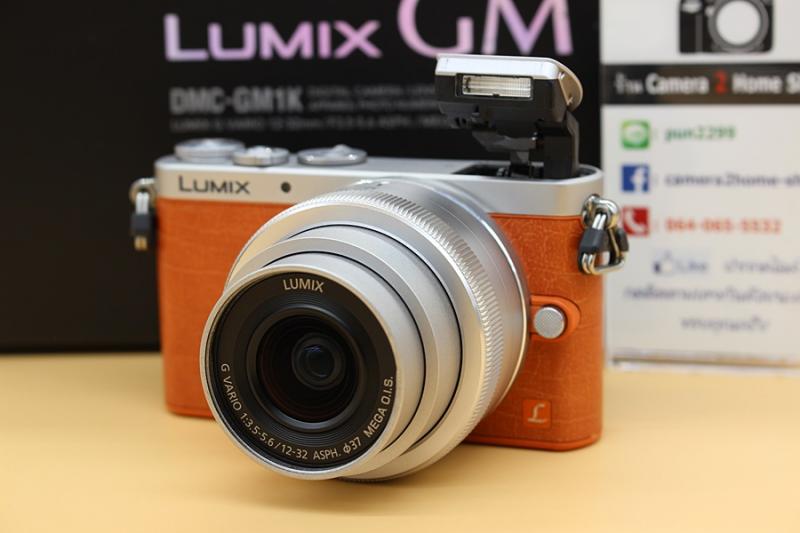 ขาย Panasonic Lumix DMC-GM1 + Lens kit 12-32mm (สีน้ำตาล) สภาพสวยใหม่มาก เมนูไทย มีWiFiในตัว จอติดฟิล์มแล้ว จอทัชสกรีน อุปกรณ์ครบกล่อง  อุปกรณ์และรายละเอีย